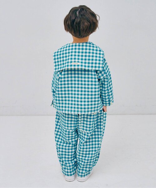 「p.premier」 「KIDS」長袖ブラウス 110 ブルー キッズ_画像3