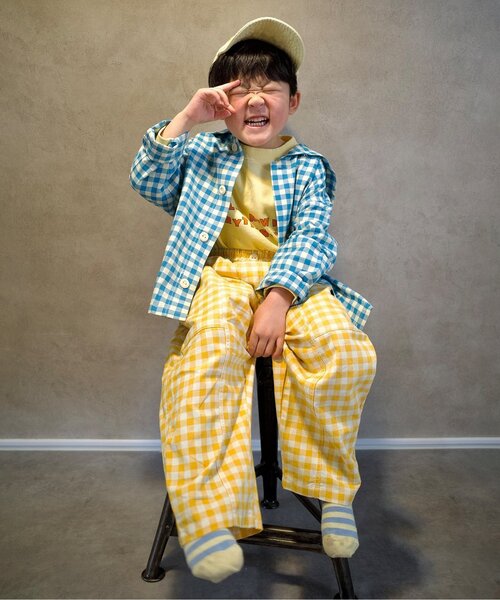 「p.premier」 「KIDS」長袖ブラウス 110 ブルー キッズ_画像5
