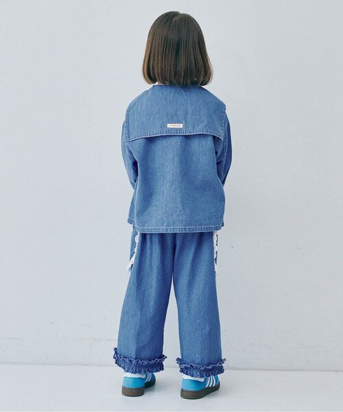「p.premier」 「KIDS」長袖ブラウス 110 ブルー キッズ_画像7