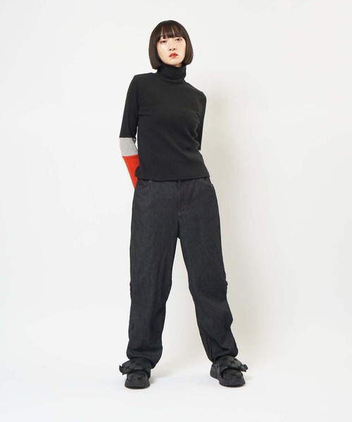 「gomme」 デニムパンツ MEDIUM インディゴブルー レディース_画像5