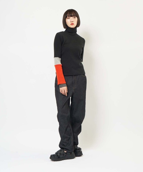 「gomme」 デニムパンツ MEDIUM インディゴブルー レディース_画像6