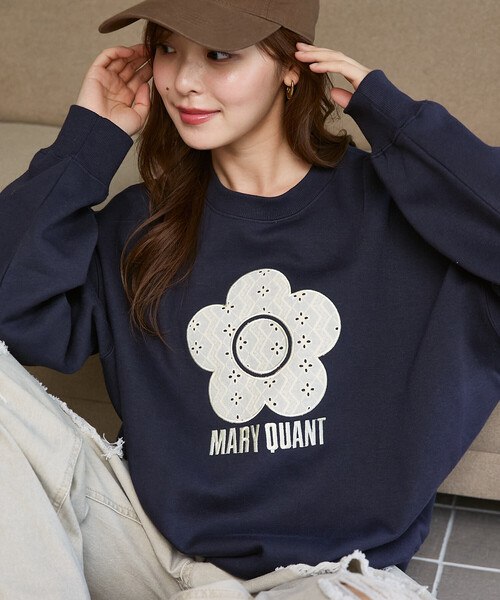 MARY QUANT（マリークヮント） トレーナー スウェット 裏起毛 マリー 