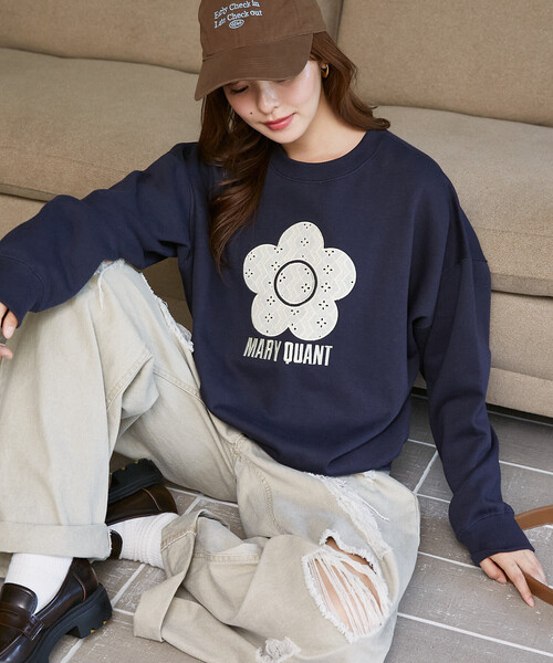 MARY QUANT（マリークヮント） トレーナー スウェット 裏起毛 マリー 
