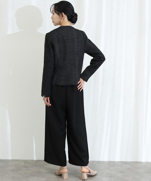 PourVous（プールヴー） セットアップ レースツイードジャケットスーツ