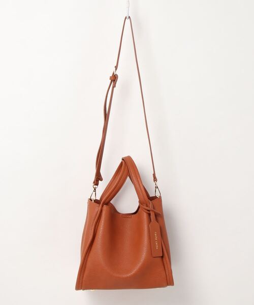 カシュカシュ　トートバッグ　ソフトレザー　ターンロック cache トートバッグ カシュカシュ cachecache / ミニショルダー