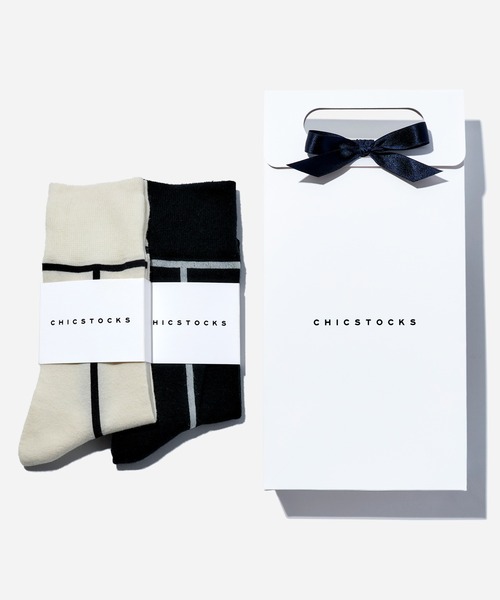 CHICSTOCKS（シックストックス） 靴下 2足ギフトバッグセット メンズ