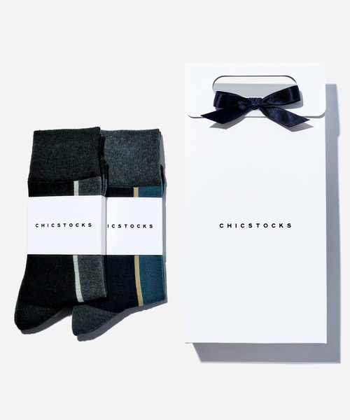 CHICSTOCKS（シックストックス） 靴下 ソックス 2足ギフトバッグ