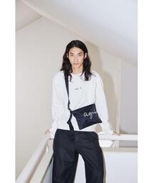 アニエスb カレッジ風ロゴスウェット トレーナー sweatshirt アニエスベー ロゴスウェット