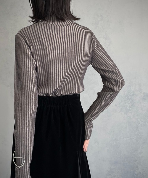 &g'aime ニット 【＆g'aime】二重臼ハイネックニット : ZOZOTOWN