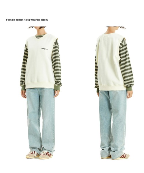 ベスト ジレ 「mahagrid/マハグリッド」SCRIPT LOGO SWEAT VEST/スクリプトロゴ スウェットベスト レディース メンズ MAHAGRID ベスト ジレ 「mahagrid/マハグリッド」SCRIPT LOGO