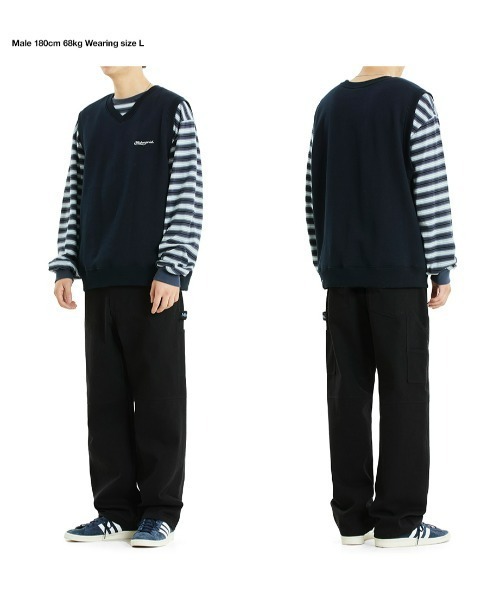 ベスト ジレ 「mahagrid/マハグリッド」SCRIPT LOGO SWEAT VEST/スクリプトロゴ スウェットベスト レディース メンズ MAHAGRID ベスト ジレ 「mahagrid/マハグリッド」SCRIPT LOGO
