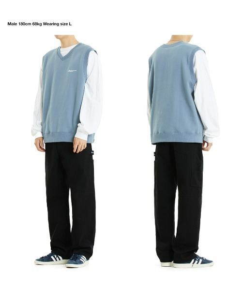 ベスト ジレ 「mahagrid/マハグリッド」SCRIPT LOGO SWEAT VEST/スクリプトロゴ スウェットベスト レディース メンズ MAHAGRID ベスト ジレ 「mahagrid/マハグリッド」SCRIPT LOGO
