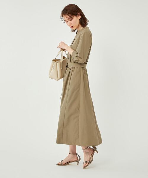 ワンピース ポケット スキッパー ベルト ワンピース ワンピース ポケット スキッパー ベルト green label