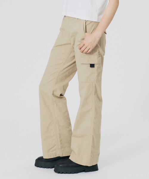 X-girl パンツ MILITARY FLARE PANTS レディース : ZOZOTOWN