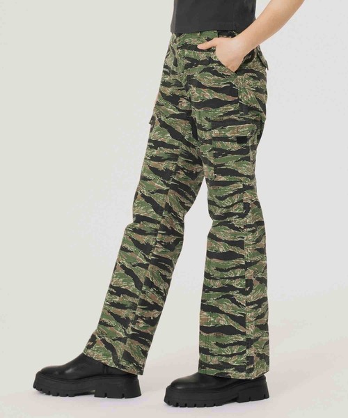 X-girl パンツ MILITARY FLARE PANTS レディース : ZOZOTOWN