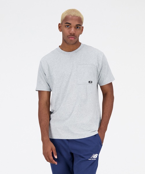 SALE【国内発送】New Balance◆メンズ ポケット付きTシャツ New Balance tシャツ NB AT ポケット ショートスリーブTシャツ