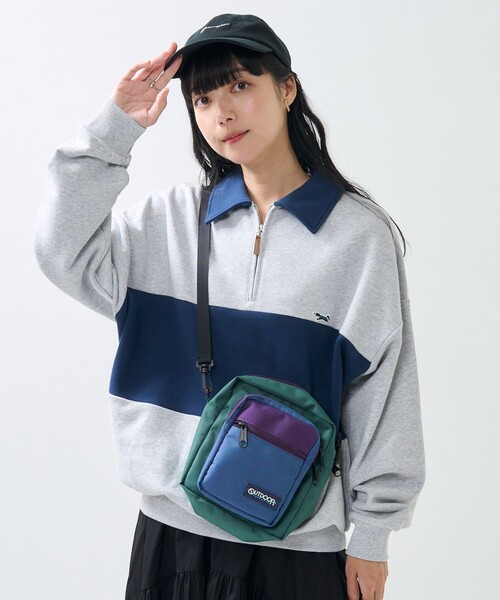 トレーナー スウェット TOWN CRAFT × FREAK'S STORE/タウンクラフト  別注 ポロ 配色 スウェット レディース