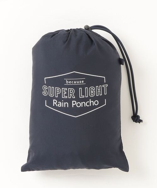 レインコート カッパ 「because」スーパーライトユニセックス