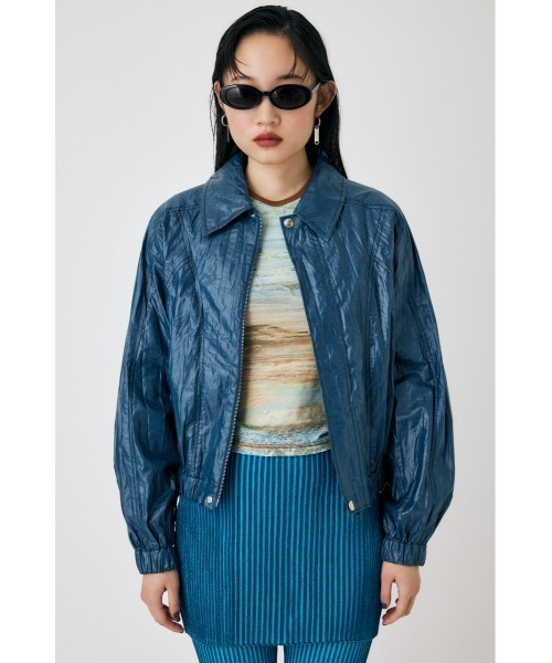 MOUSSY レディースアウター MOUSSY コート アウター SHEER CARDBOARD ZIP UP フーディ
