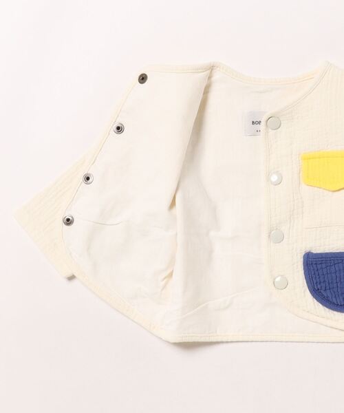 BOBO CHOSES ノーカラージャケット アウター Baby Color Block