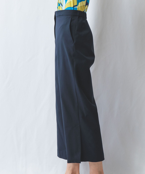 大きいサイズ　NARACAMICIE ナラカミーチェ　ガウチョ　パンツ　フレア NARACAMICIE】カラーガウチョパンツ(1(M)9号 ホワイト): ナラ