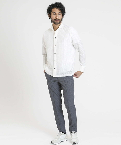 ミッシェルクランオム（MICHEL  HOMME）/ラッセルレースシャツ MICHEL KLEIN HOMME（ミッシェルクラン オム） シャツ ラッセルレース