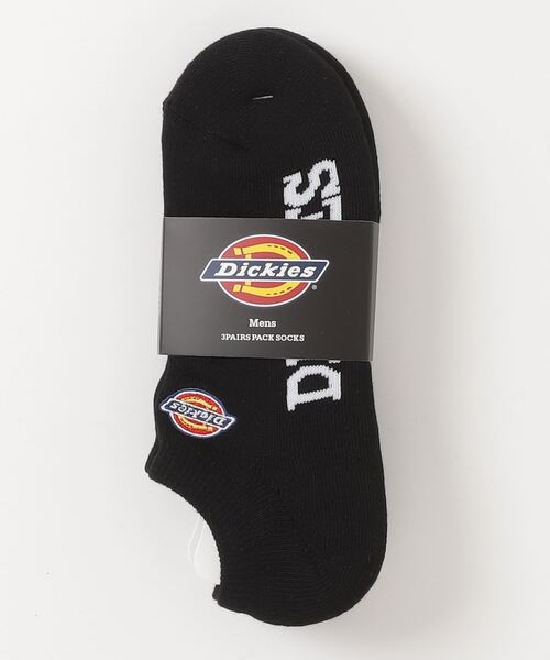 Dickies 靴下 DICKIES ロゴ刺繍底パイル スニーカーソックス 3Pパック