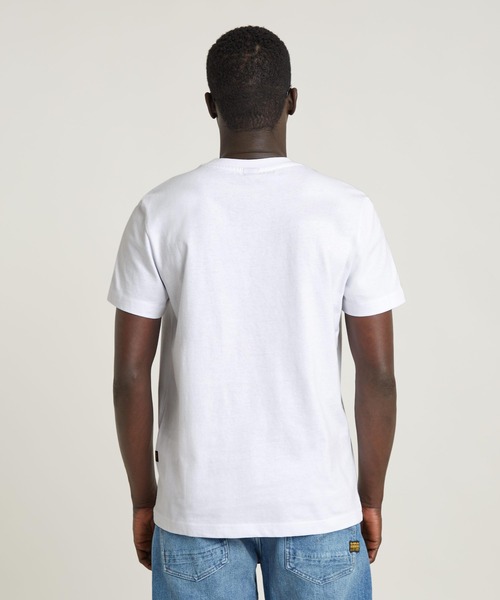 送料込★G-Star★Stitch Burger 半袖Tシャツ G-STAR RAW tシャツ STITCH BURGER T-SHIRT/ステッチデザイン