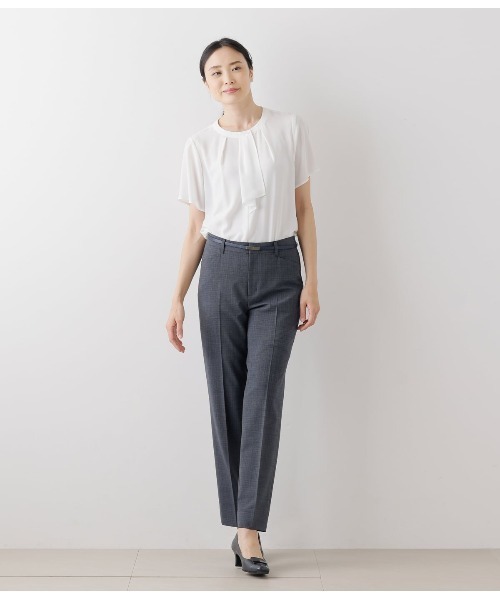 NEWYORKER パンツ 「手洗い可能」ウォッシャブルウール千鳥