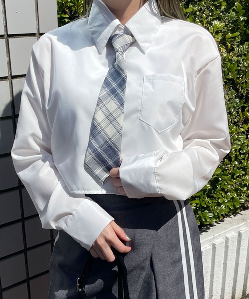 ブラウス シャツ ネクタイ付きシャツ / Shirt with Tie レディース Birthday room ブラウス シャツ ネクタイ付きシャツ/shirt with