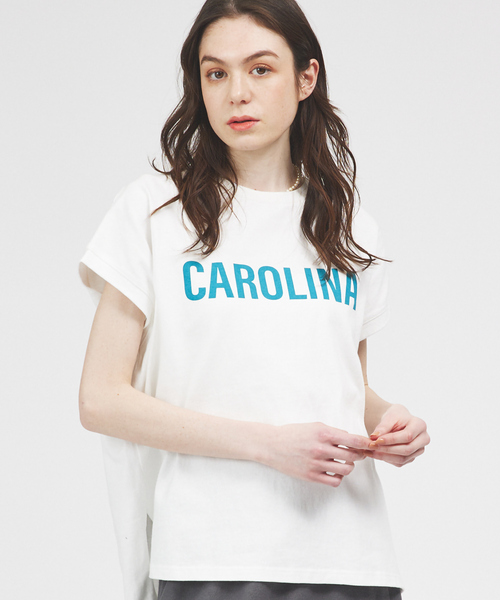 tシャツ 「MICA＆DEAL × STAR＆STRIPE」CAROLINA ロゴTシャツ レディース
