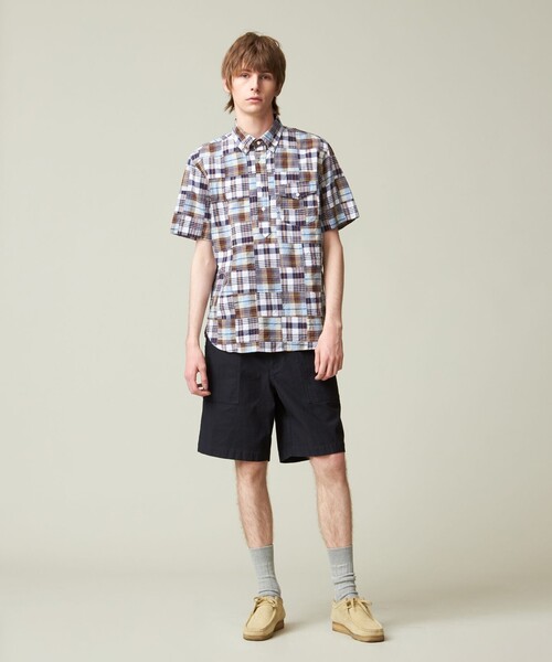 J.PRESS（J.プレス） シャツ パッチワーク プルオーバーシャツ メンズ