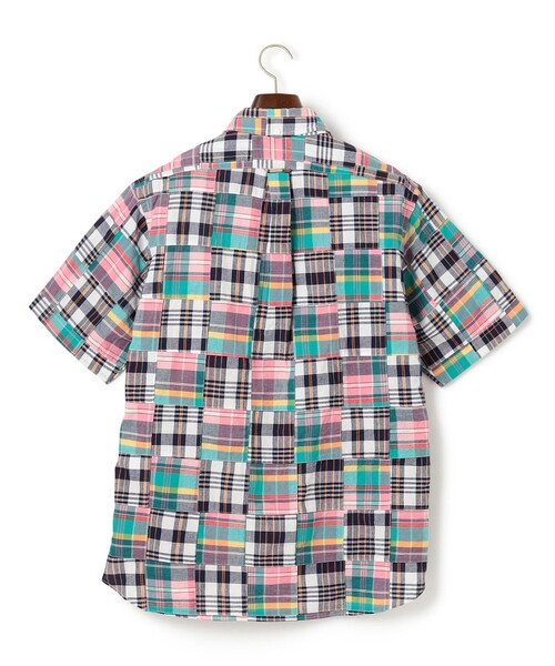 【新品】J.PRESS パッチワーク シャツ 3L オンワード　定価28,600 J.PRESS（J.プレス） シャツ パッチワーク プルオーバーシャツ メンズ