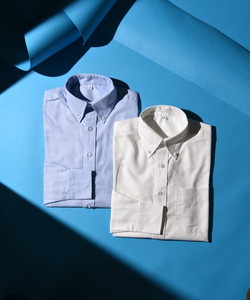 フォーマル シャツ 1-4C1  長袖 ボタンダウンシャツ ビジネス  ビッグサイズYシャツ メンズ レディース | CALIFORNIA OUTFITTERS