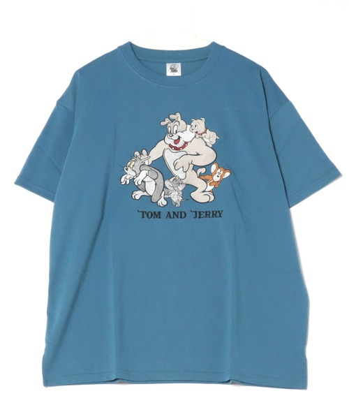 トムとジェリー　レディース　Tシャツ　半袖　刺繍 tシャツ 「公式」トムとジェリー 総刺繍半袖Tシャツ レディース