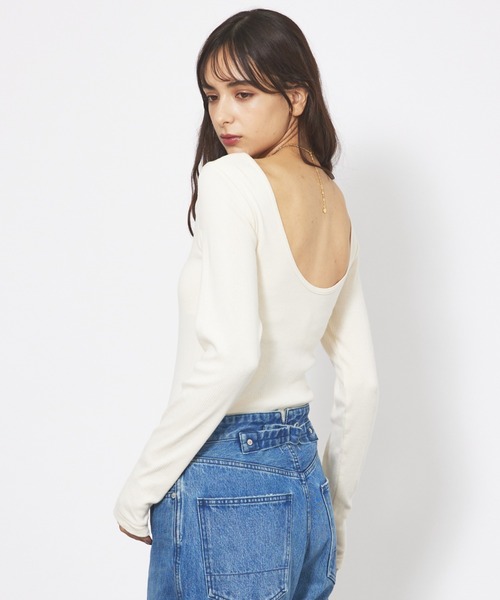 ＜追加2＞【Robert P. Miller】パネルリブ バックオープンロンT Robert P. Miller tシャツ 「追加3」「Robert Miller