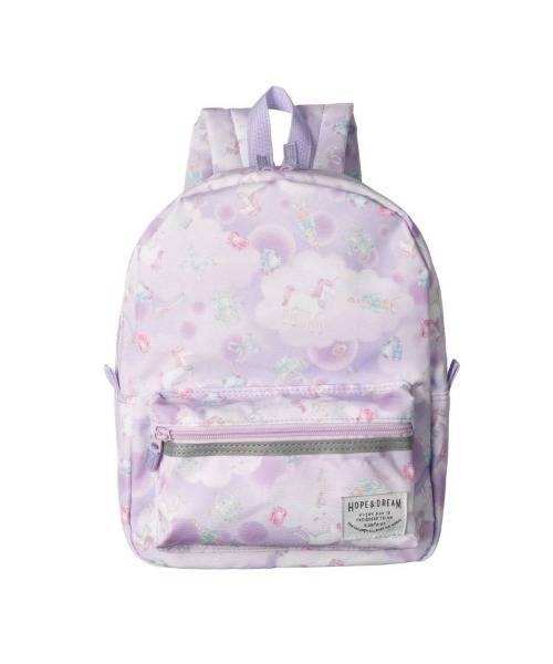 Kids Foret リュック 恐竜・ユニコーン総柄撥水機能付きリュック