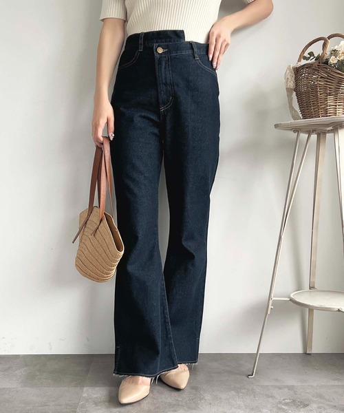 apres jour（アプレジュール） ジーンズ デニム デニムパンツ アシメ