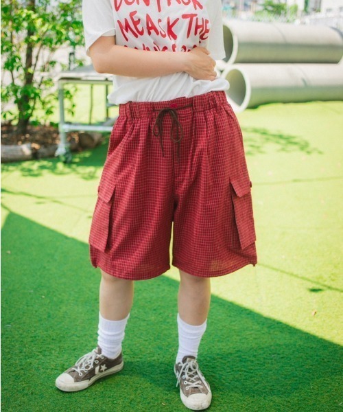 WudgeBoy（ワッジボーイ） ハーフパンツ カーゴパンツ wudge boy check