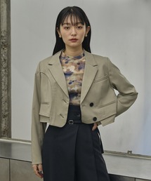 UNITED TOKYO ジャケット テーラードジャケット カーブアシメ