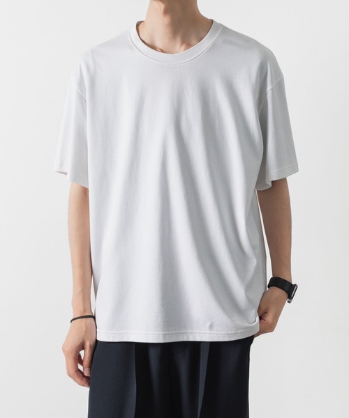 ATTACHMENT tシャツ コットン ダブルフェイス オーバーサイズド