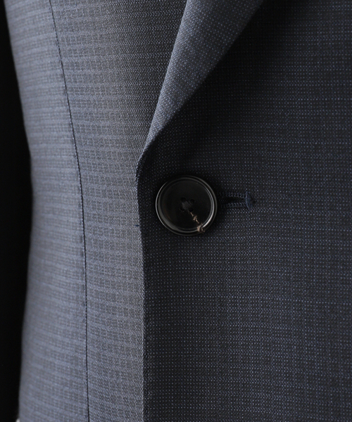 セレモニースーツ セットアップ D.OLIVER ダブルブレスト 6ボタン スーツ DORMEUIL メンズの画像