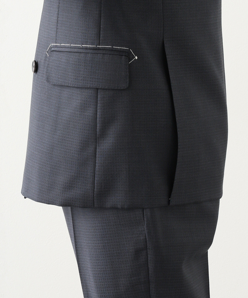 セレモニースーツ セットアップ D.OLIVER ダブルブレスト 6ボタン スーツ DORMEUIL メンズの画像