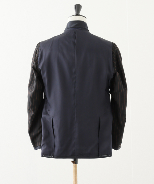 セレモニースーツ セットアップ D.OLIVER ダブルブレスト 6ボタン スーツ DORMEUIL メンズの画像
