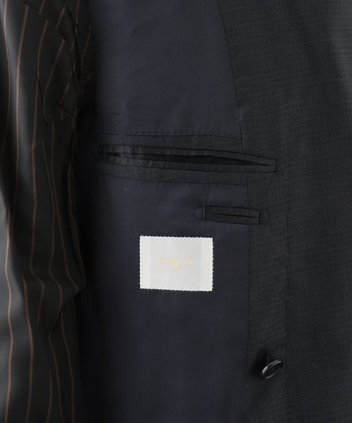 セレモニースーツ セットアップ D.OLIVER ダブルブレスト 6ボタン スーツ DORMEUIL メンズの画像