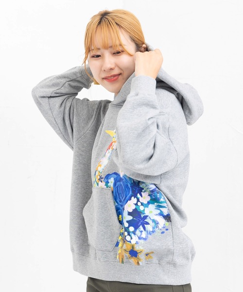 PREMIUM ScoLar プレミアムスカラー トップス パーカー フーディー プルオーバー 花 アート フラミンゴ プリント 743010 0228 楽天市場】PREMIUM ScoLar プレミアムスカラー トップス