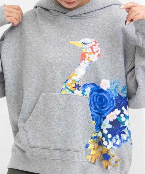PREMIUM ScoLar プレミアムスカラー トップス パーカー フーディー プルオーバー 花 アート フラミンゴ プリント 743010 0228 楽天市場】PREMIUM ScoLar プレミアムスカラー トップス