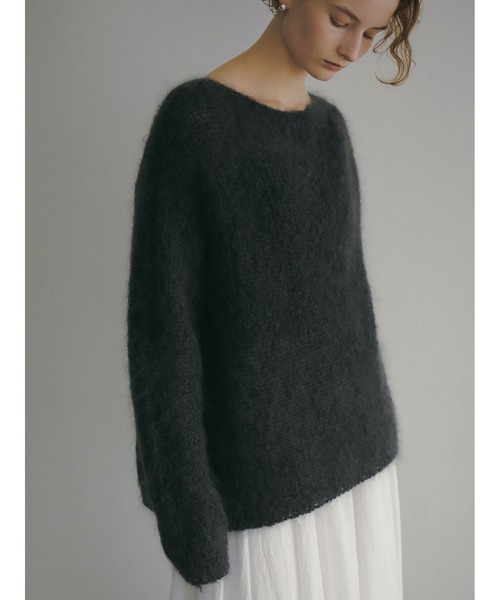 HER.完売　モヘアメッシュプルオーバー HER.完売モヘアメッシュプルオーバー