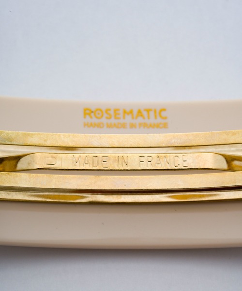 ヘアクリップ 「ROSEMATIC」バレッタ　ツートンカラーの画像