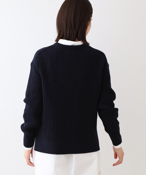 INDIVI（インディヴィ） ニット セーター 「コットン混／洗える」ミニ